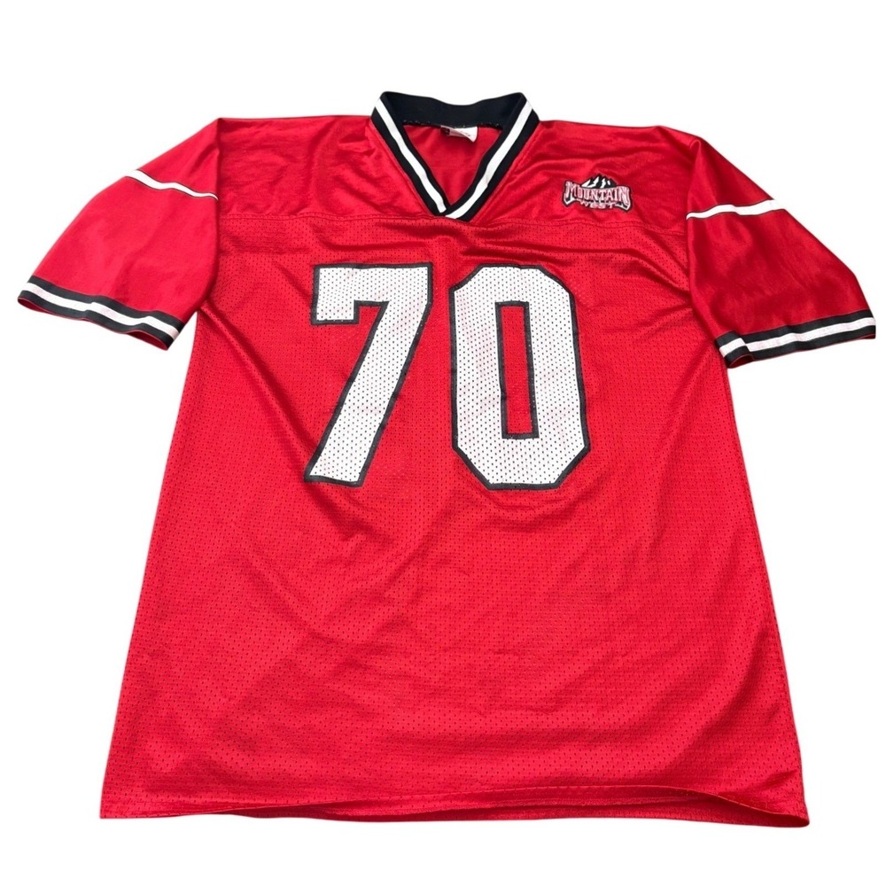 Vintage UNLV Rebels Football Jersey Mens Small‎ Red White No. 70 NCAA Apparel